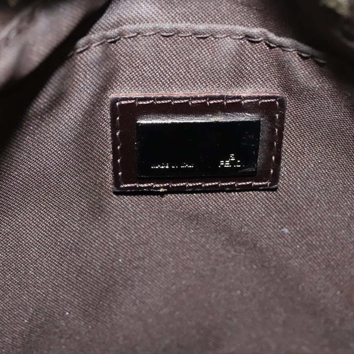 Fendi Mamma Baguette Shoulder Bag Canvas