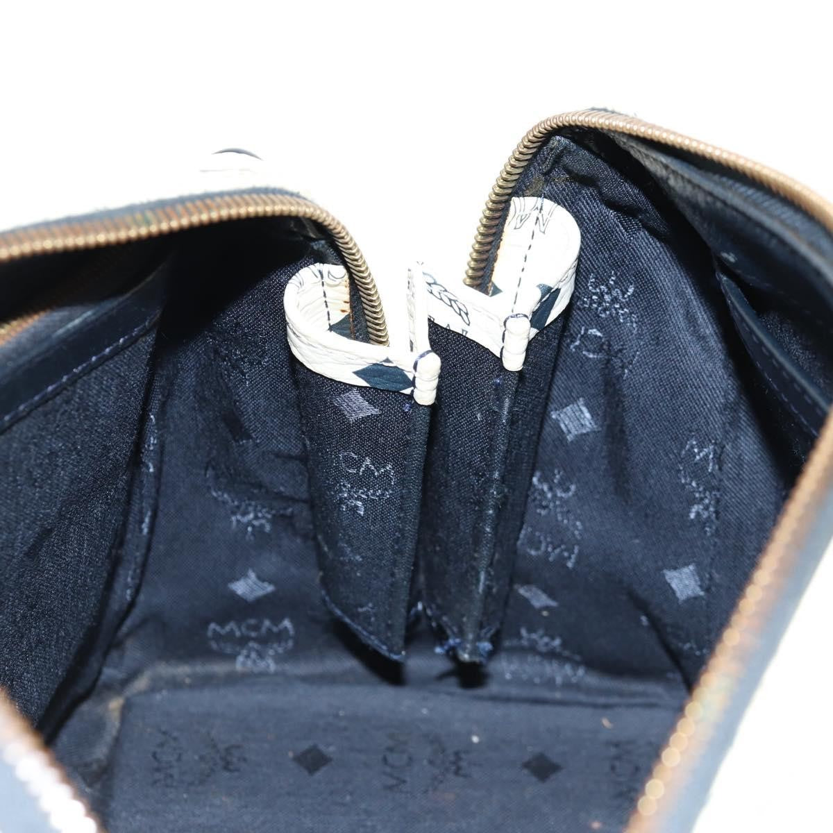 MCM Visetos Handbag Canvas and Leather