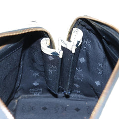 MCM Visetos Handbag Canvas and Leather