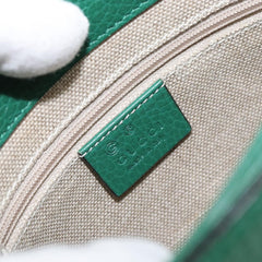 Gucci Interlocking Chain Crossbody Bag Leather