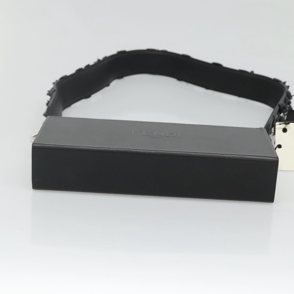 Fendi Logo Horizontal Box Crossbody Bag Leather