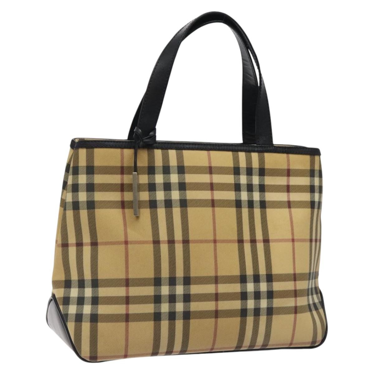 Burberry Nova Check Tote Canvas and Leather