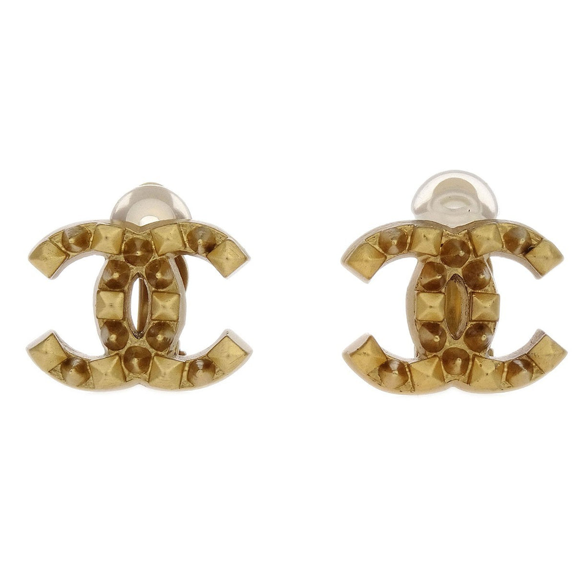 Chanel Vintage CC Clip-On Earrings Metal