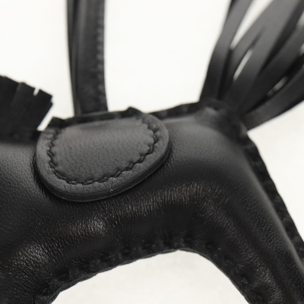 Hermes So Black GriGri Rodeo Bag Charm Leather