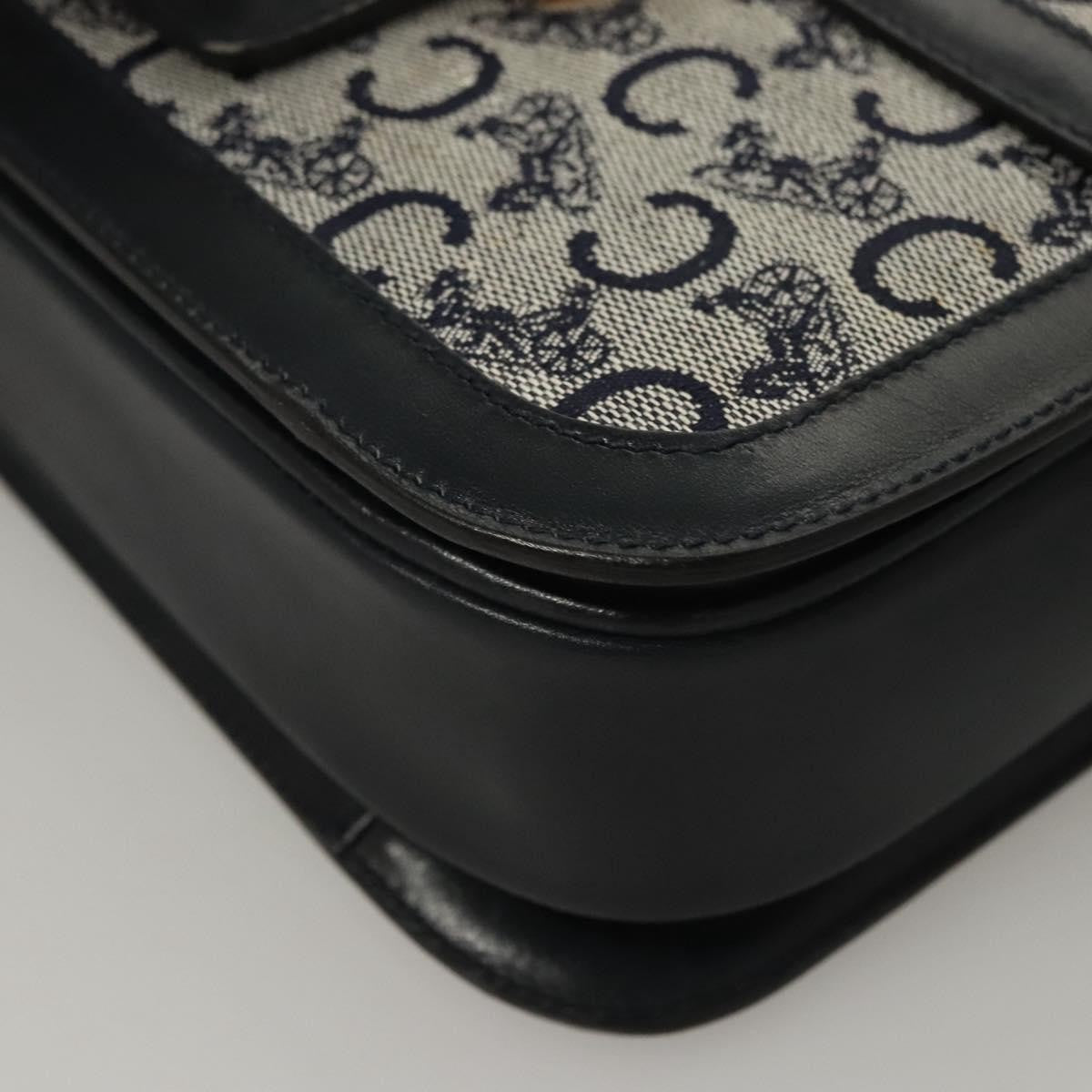 Celine C Sulky Shoulder bag Canvas and Leather