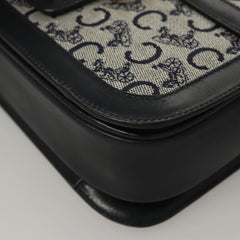 Celine C Sulky Shoulder bag Canvas and Leather