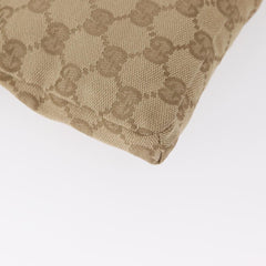 Gucci Vintage Double Belt Bag GG Canvas with Leather