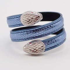 Bvlgari Serpenti Forever Double Wrap Bracelet Leather