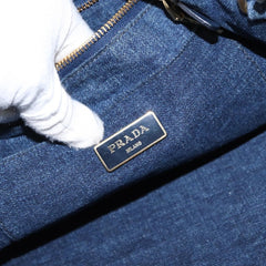Prada Canapa Open Tote Canvas