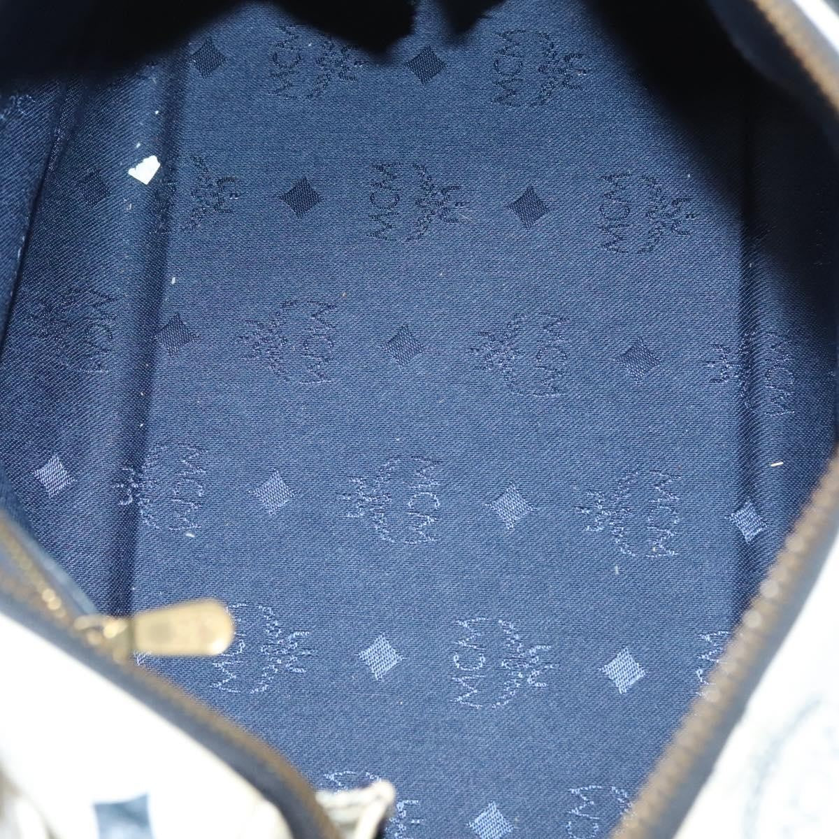 MCM Visetos Handbag Canvas and Leather