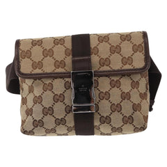 Gucci Buckle Belt Bag GG Canvas