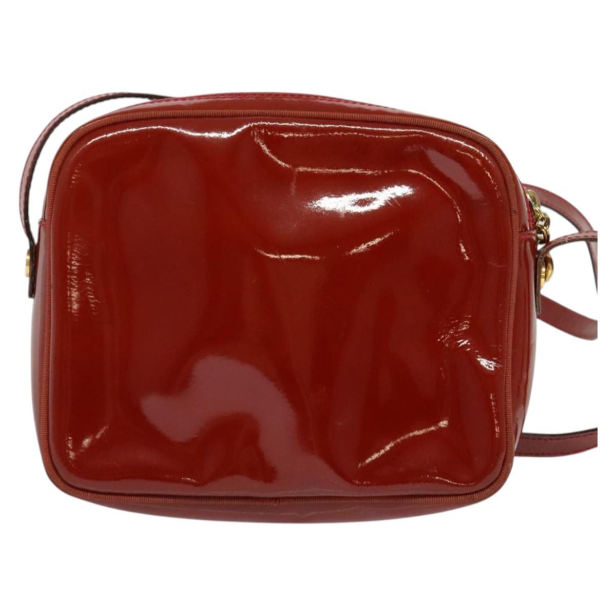 Salvatore Ferragamo Vala Shoulder Bag Patent Leather