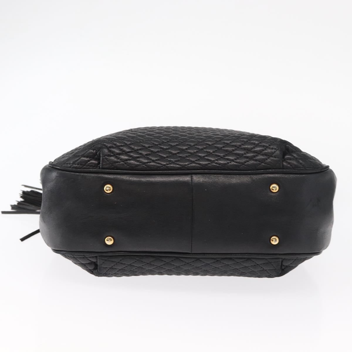 Bally Vintage Chain Shoulder Bag Quilted Leather