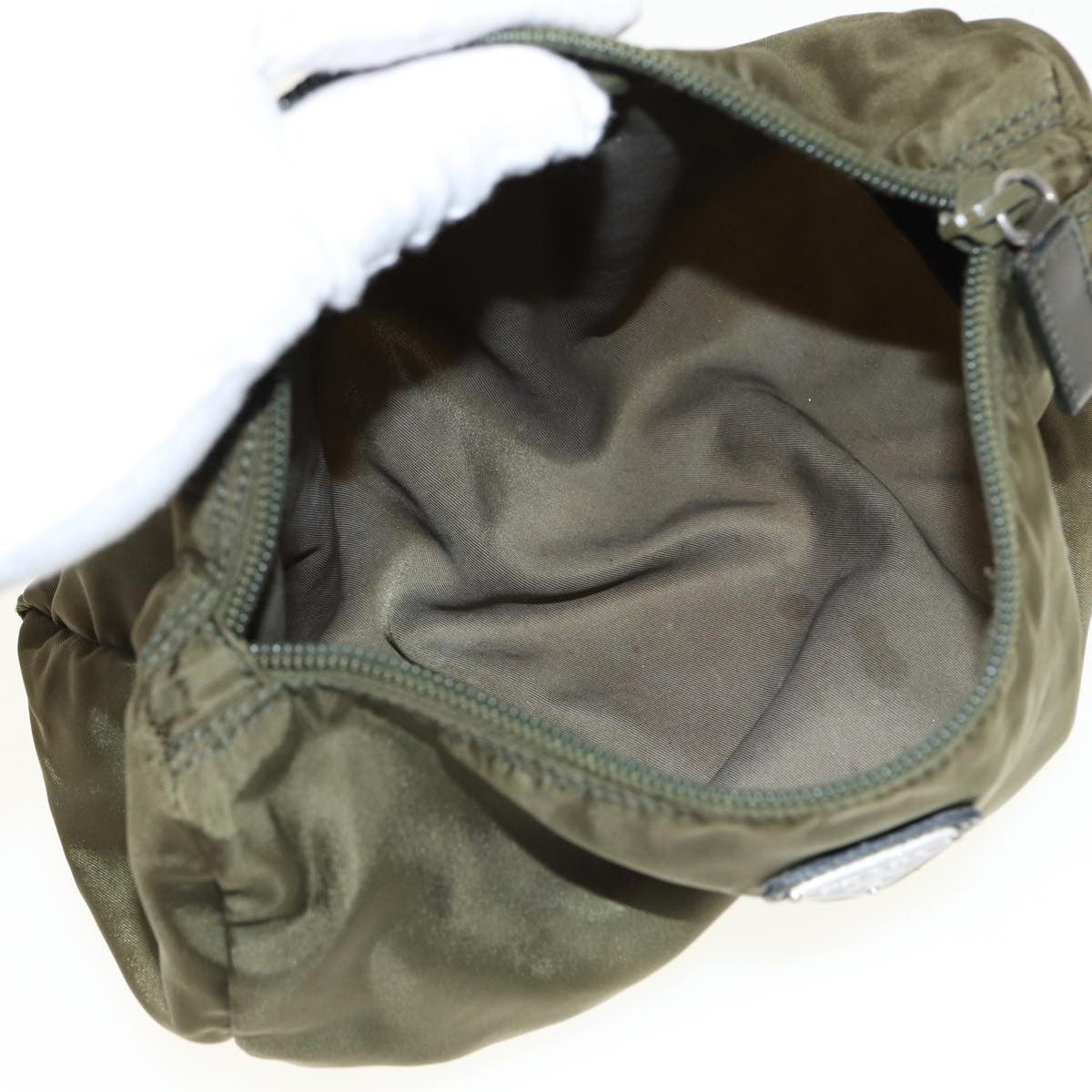 Prada Zip Around Pouch Tessuto