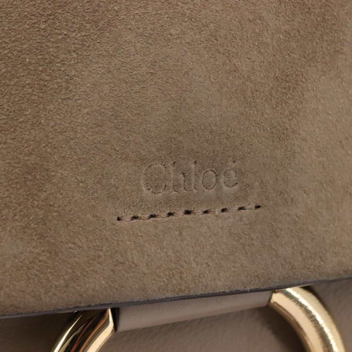 Chloe Faye Shoulder Bag Leather and Suede
