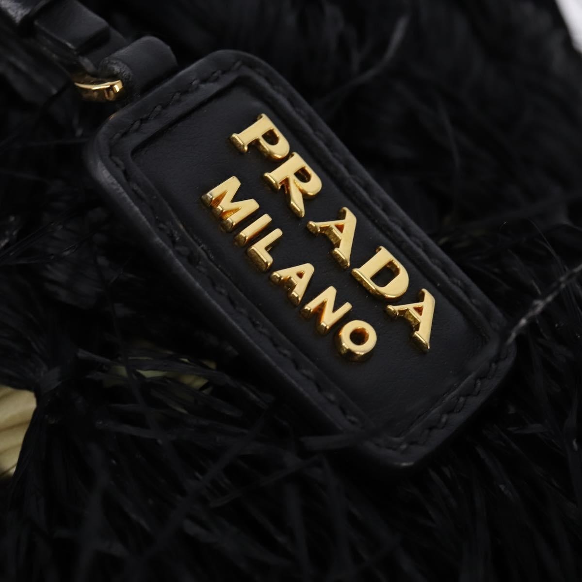 Prada Fringe Wicker Tote Woven Straw