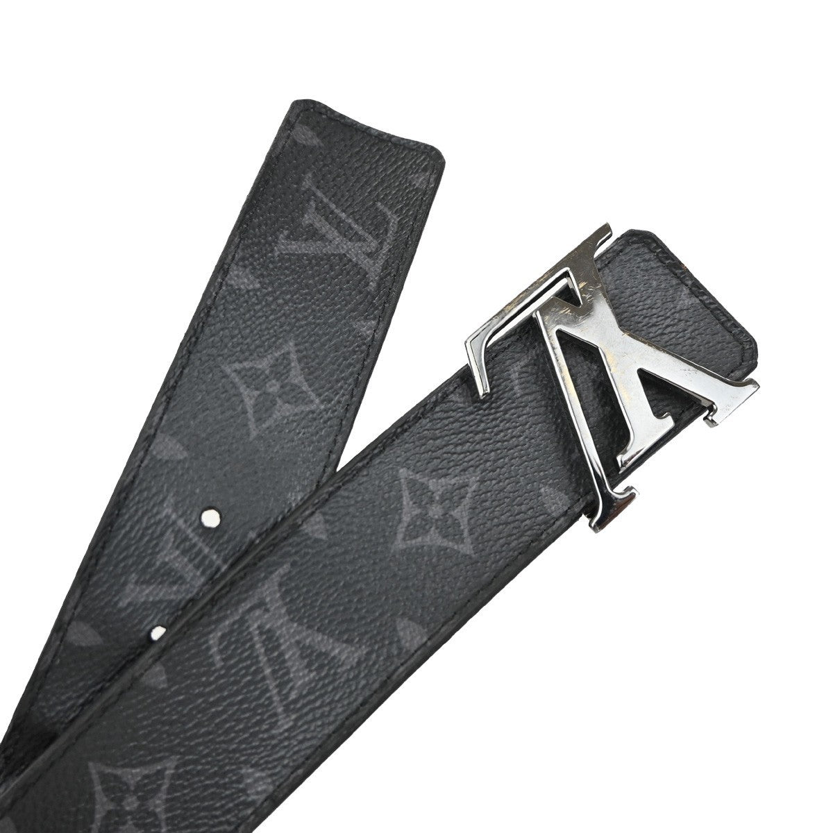 Louis Vuitton LV Initiales Belt Monogram Eclipse Leather
