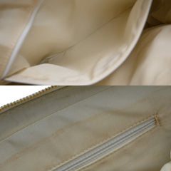 Chanel Surpique Zip Around Satchel Quilted Leather