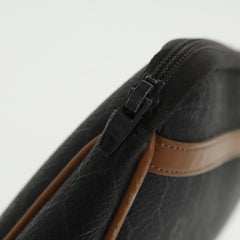 Christian Dior Vintage Honeycomb Zip Pouch Coated Canvas