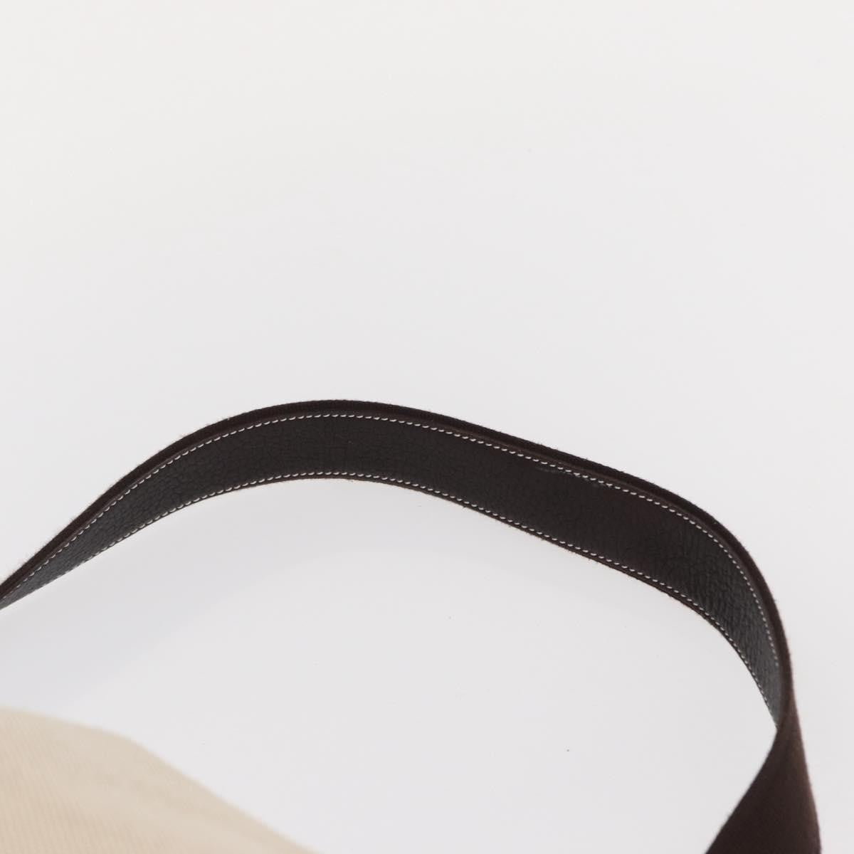 Hermes Sac Marin Recif Drawstring Bag Toile with Leather