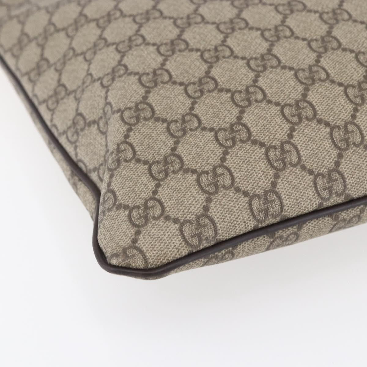 Gucci Zip Top Messenger Bag GG Coated Canvas