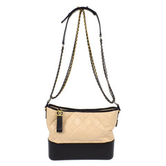 Chanel Bicolor Gabrielle Hobo Quilted Aged Calfskin