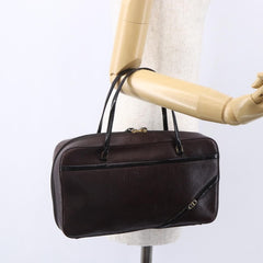 Christian Dior Vintage CD Handbag Leather