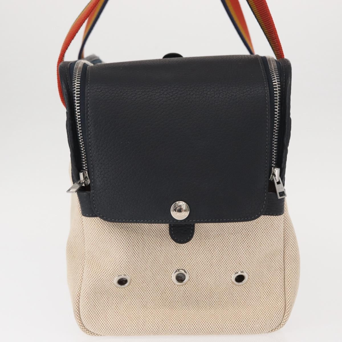 Hermes Sac de Transport pour Chiens Pet Dog Carrier Toile with Leather