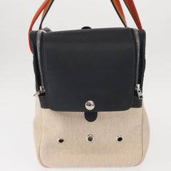 Hermes Sac de Transport pour Chiens Pet Dog Carrier Toile with Leather