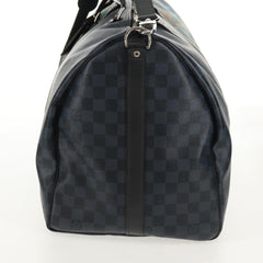Louis Vuitton Keepall Bandouliere Bag Limited Edition Damier Cobalt Jungle