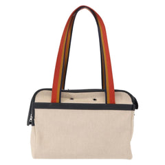 Hermes Sac de Transport pour Chiens Pet Dog Carrier Toile with Leather