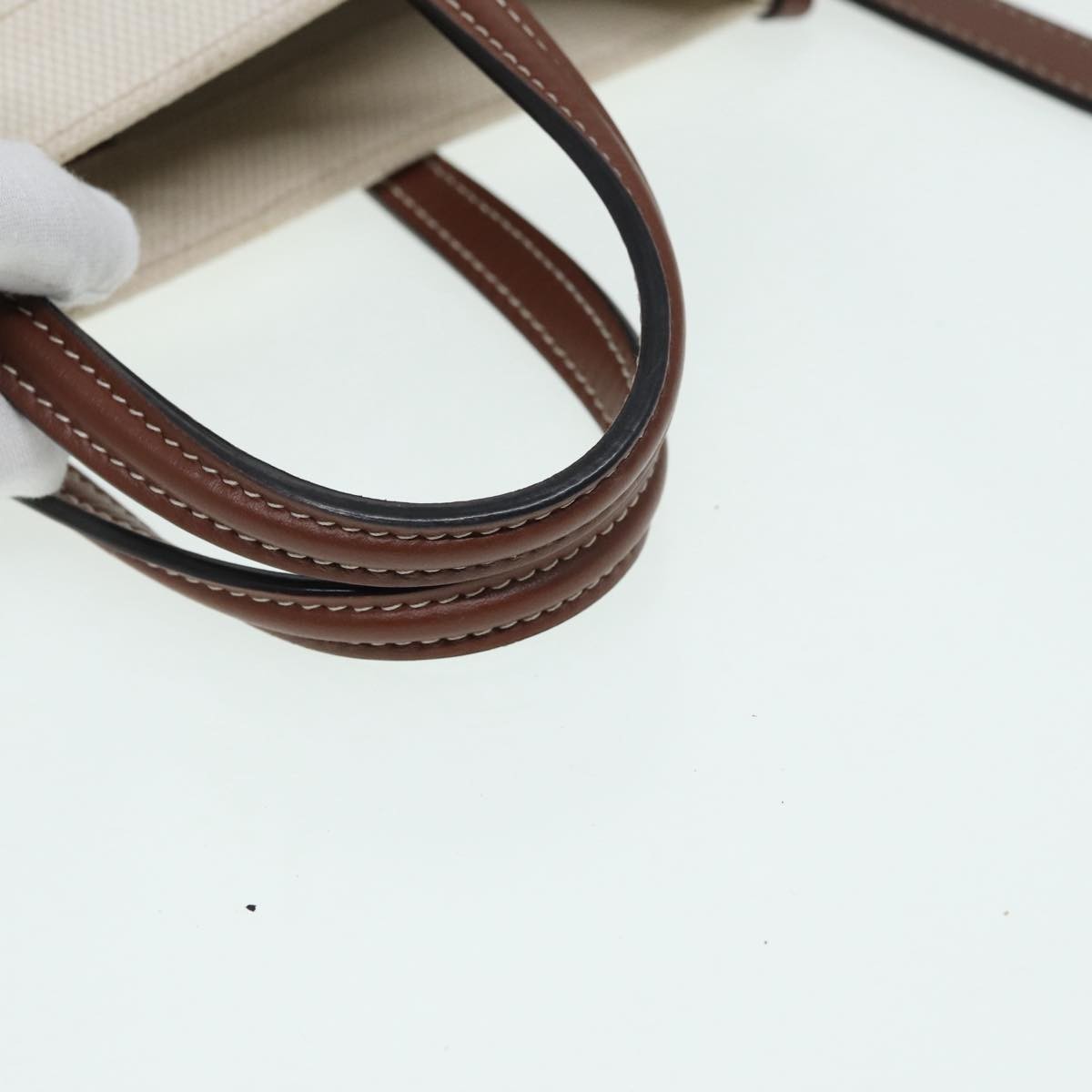 Burberry Logo Zip Wristlet Pouch Nylon