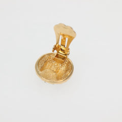 Christian Dior Vintage Round Clip-On Earrings Metal