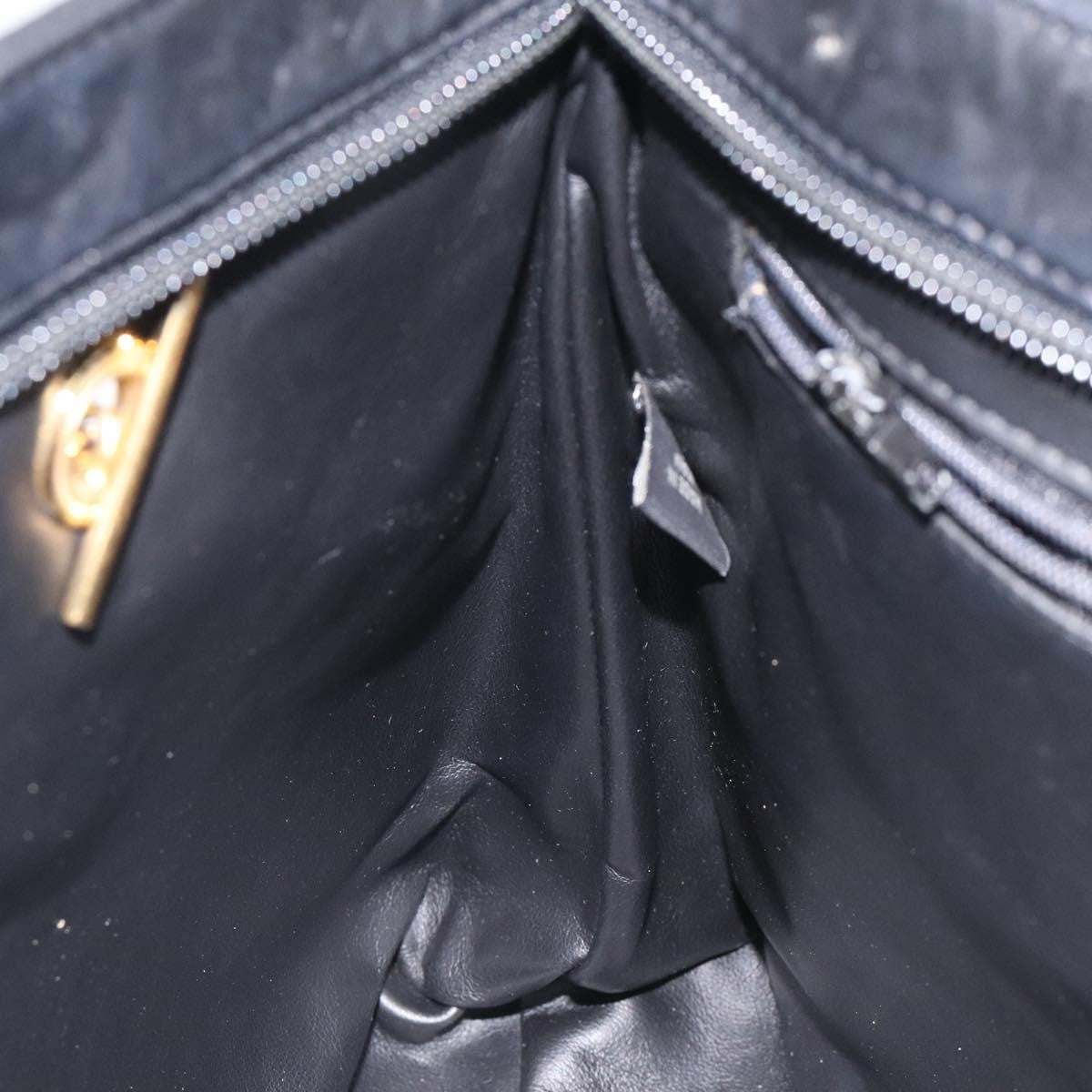 Bally Vintage Chain Shoulder Bag Quilted Leather