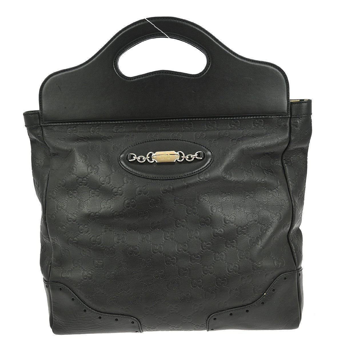 Gucci Punch Top Handle Bag Guccissima Leather