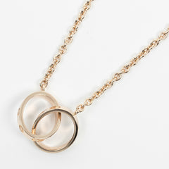 Cartier Love Interlocking Necklace 18K Rose Gold