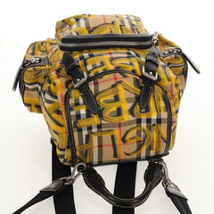 Burberry Graffiti Rucksack Backpack Vintage Check Canvas