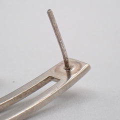 Gucci G Logo Long Studs Earrings Silver 925