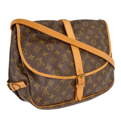 Louis Vuitton Saumur Handbag Monogram Canvas