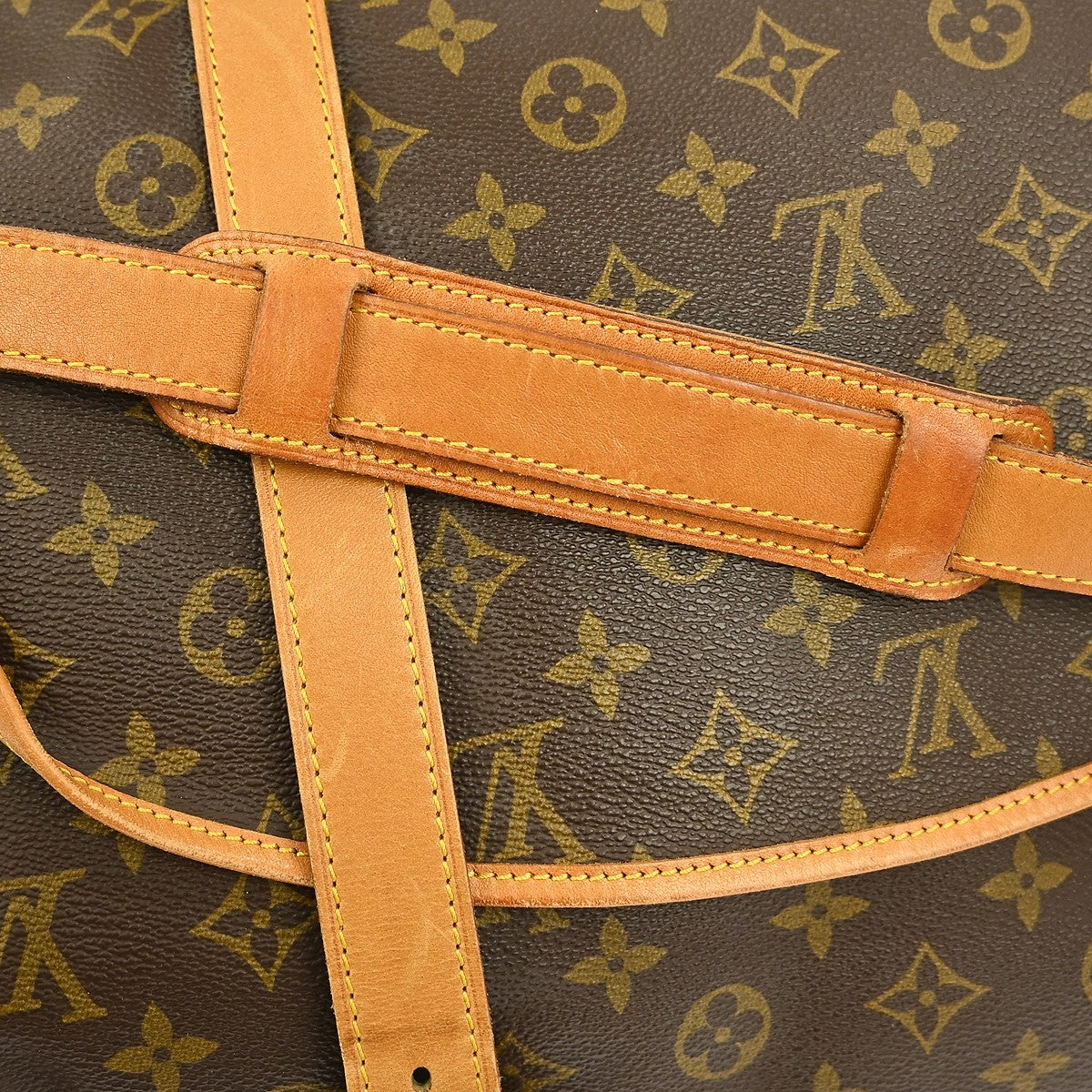 Louis Vuitton Saumur Handbag Monogram Canvas