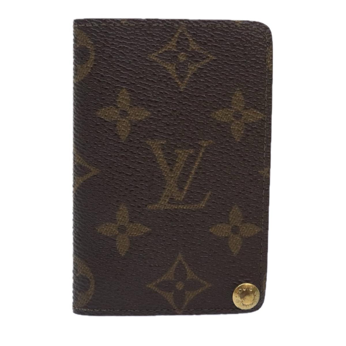 Louis Vuitton Porte Cartes Pression Card Case Monogram Canvas
