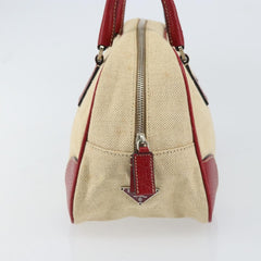 Prada Bowler Bag Canvas with Leather