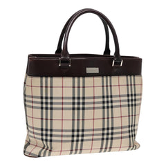 Burberry Nova Check Tote Canvas and Leather