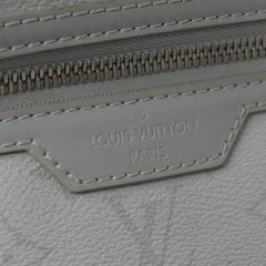 Louis Vuitton Double Flat Messenger Bag Limited Edition Logo Story Monogram Canvas and Denim