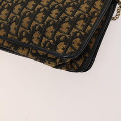 Christian Dior Vintage Trotter Shoulder Bag Canvas