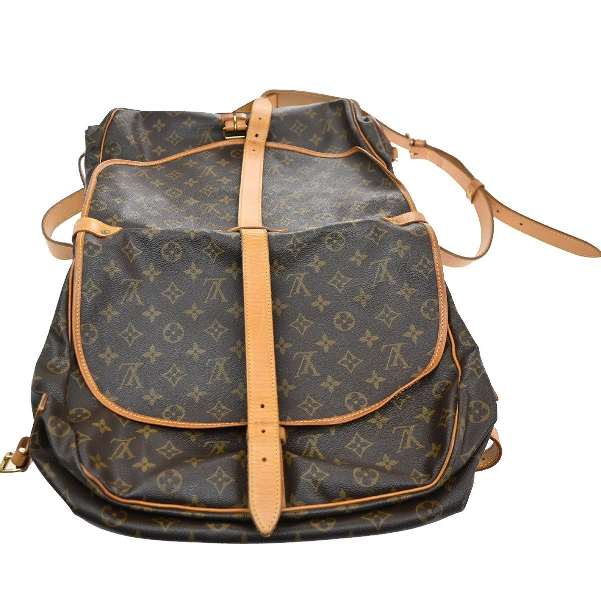 Louis Vuitton Saumur Handbag Monogram Canvas