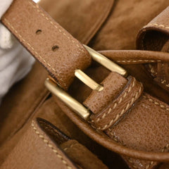 Gucci Vintage Bamboo Backpack Suede