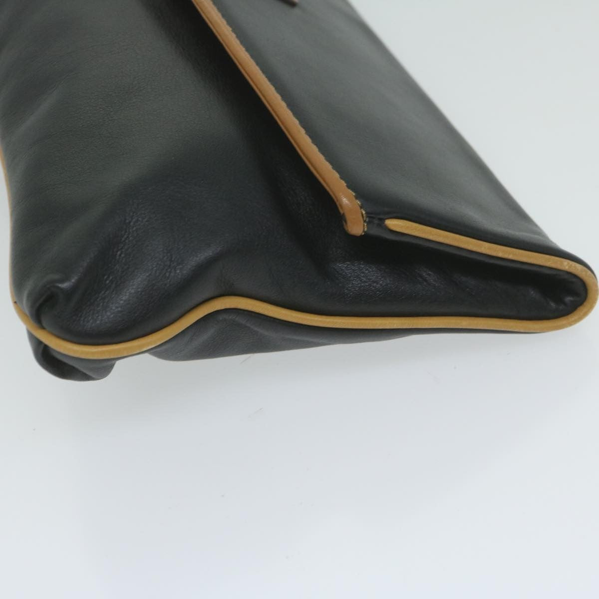 Celine Logo Triomphe Pouch Leather