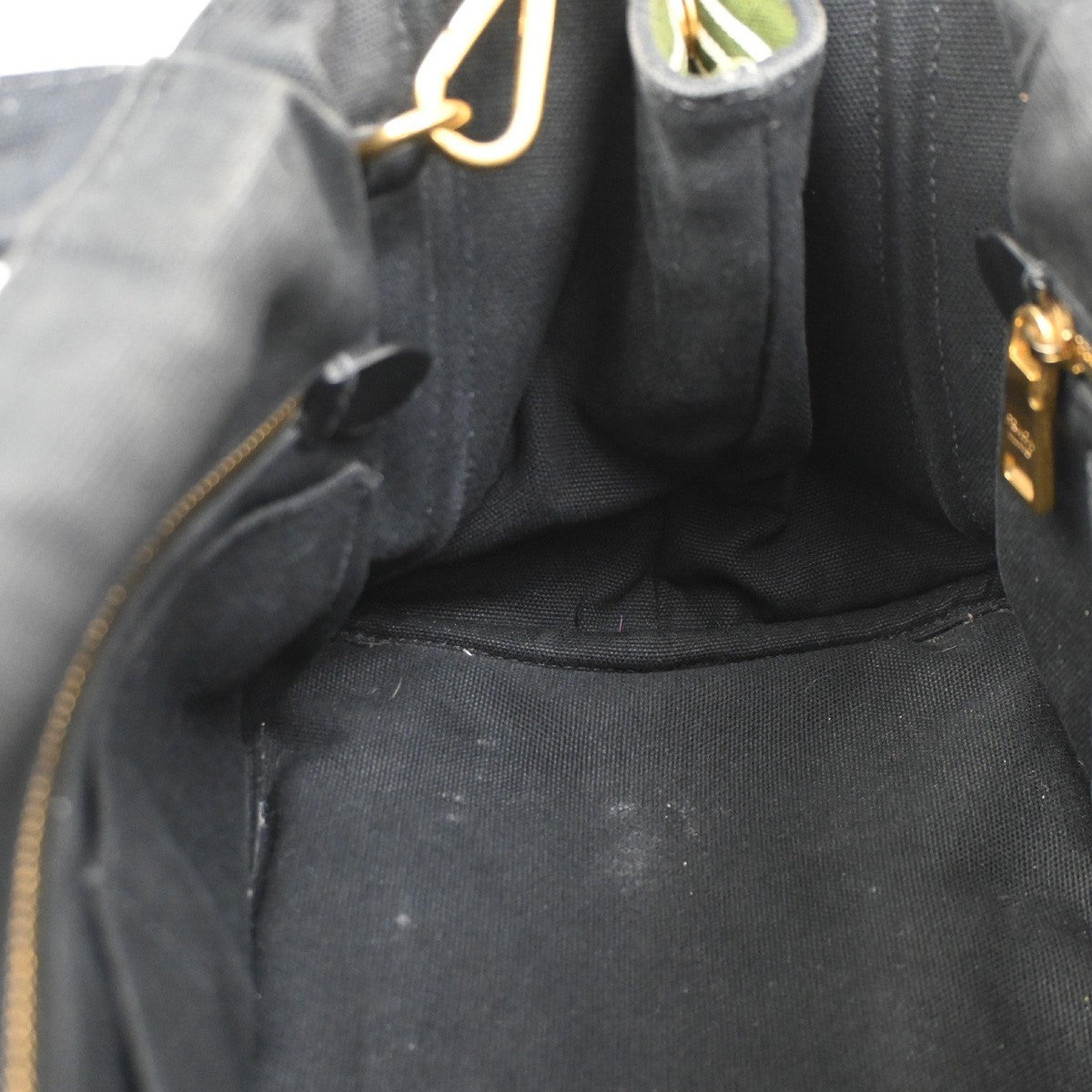 Prada Canapa Open Tote Canvas