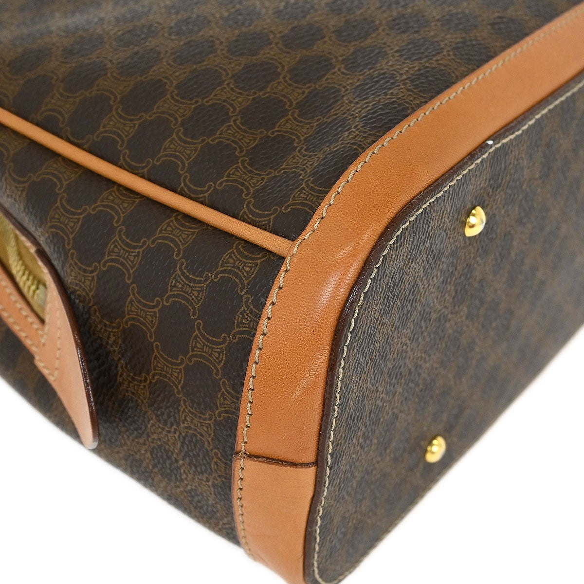 Celine C Macadam Handbag Canvas